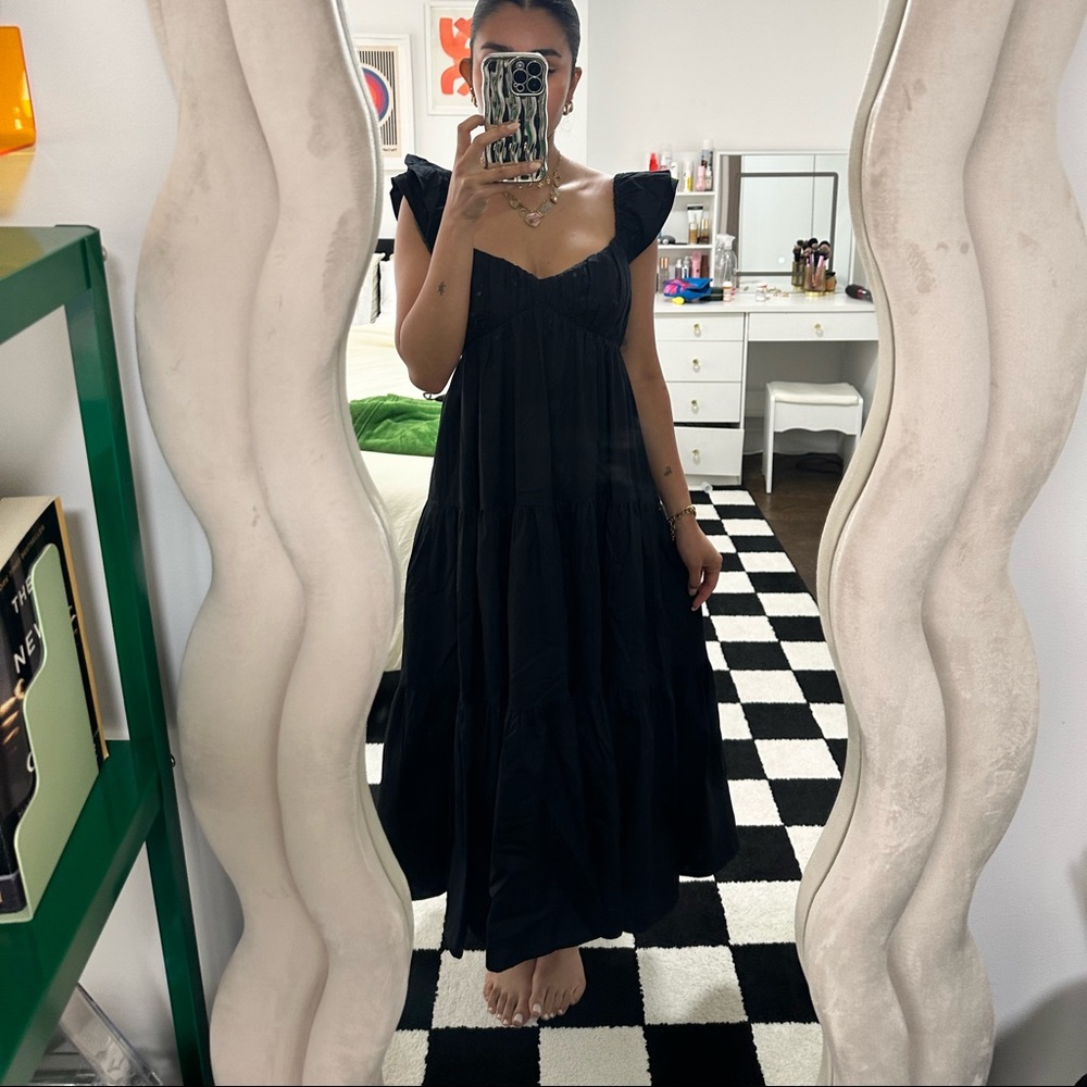 Abercrombie and Fitch poplin midi dress